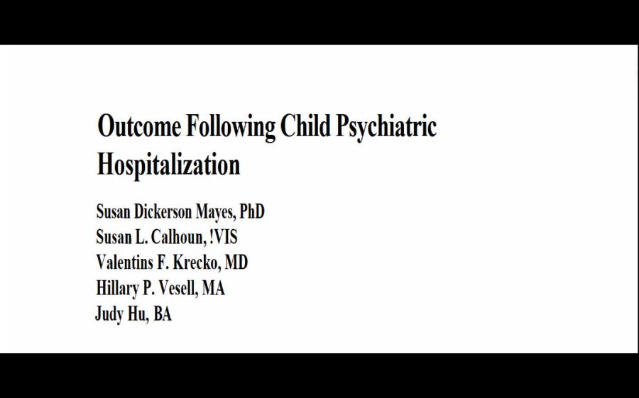 outcome child psychiatric hospitalization 